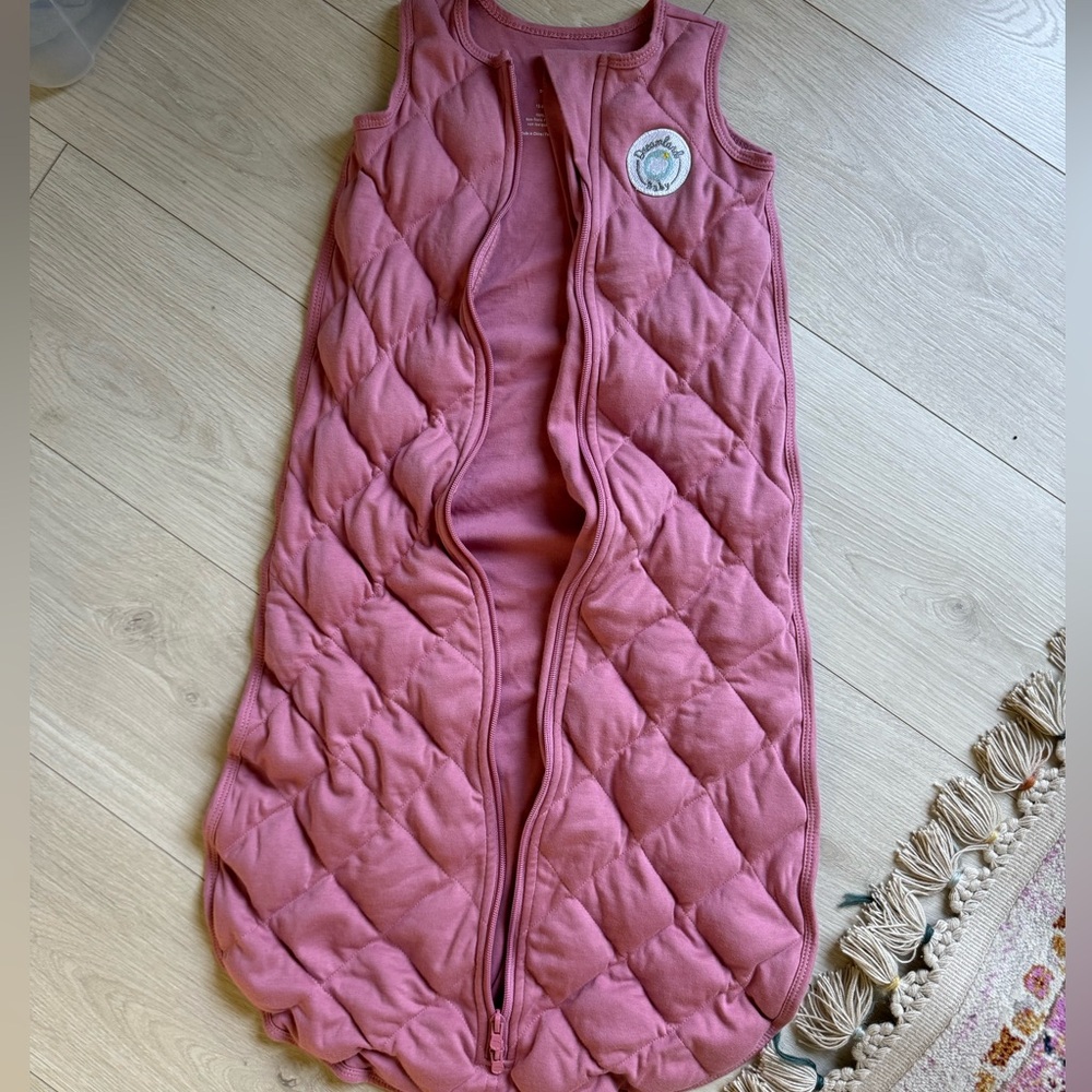 Quilted Pink Kids Sleeping Bag